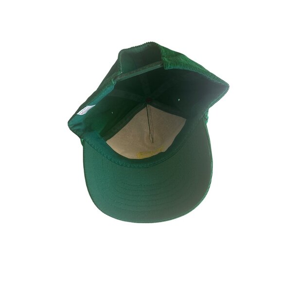 Green Corduroy Snapback Cap Otix LVML Trucker Hat Adjustable - Picture 4 of 5